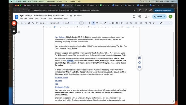 How To Add A Credit To Your Pitch Blurb