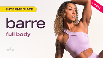 (10/11/24) Barre + Pilates with Yvona Replay 10:00 AM ET Intermediate 