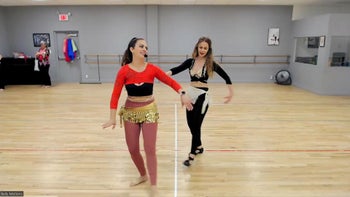 Athina And Portia Dancing