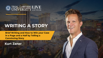 Writing a Story – Brief Writing and How to Win Your Case in a Page and a Half by Telling a Convincing Story | Kurt Zaner