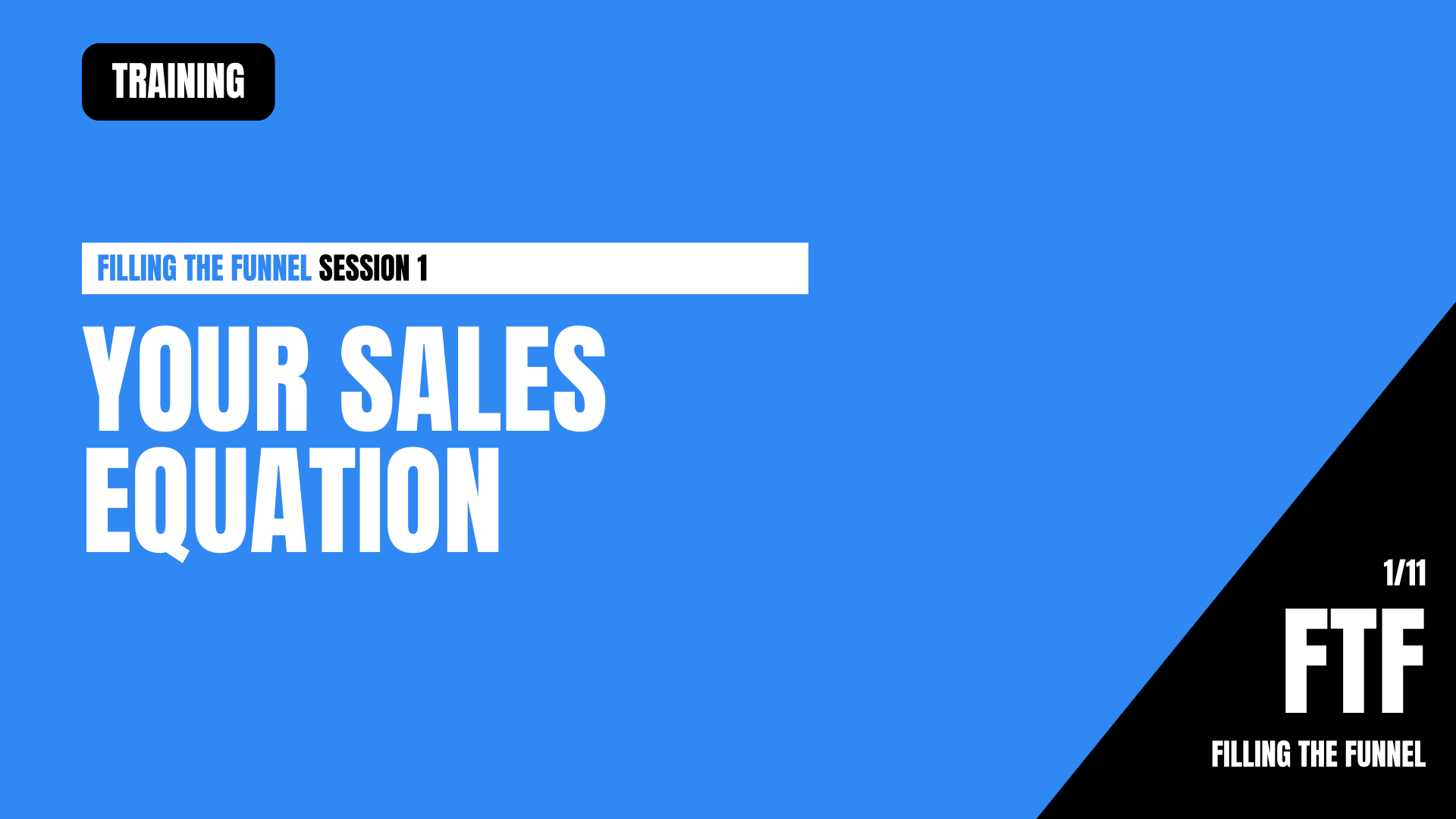 FTF1: Know Your Equation