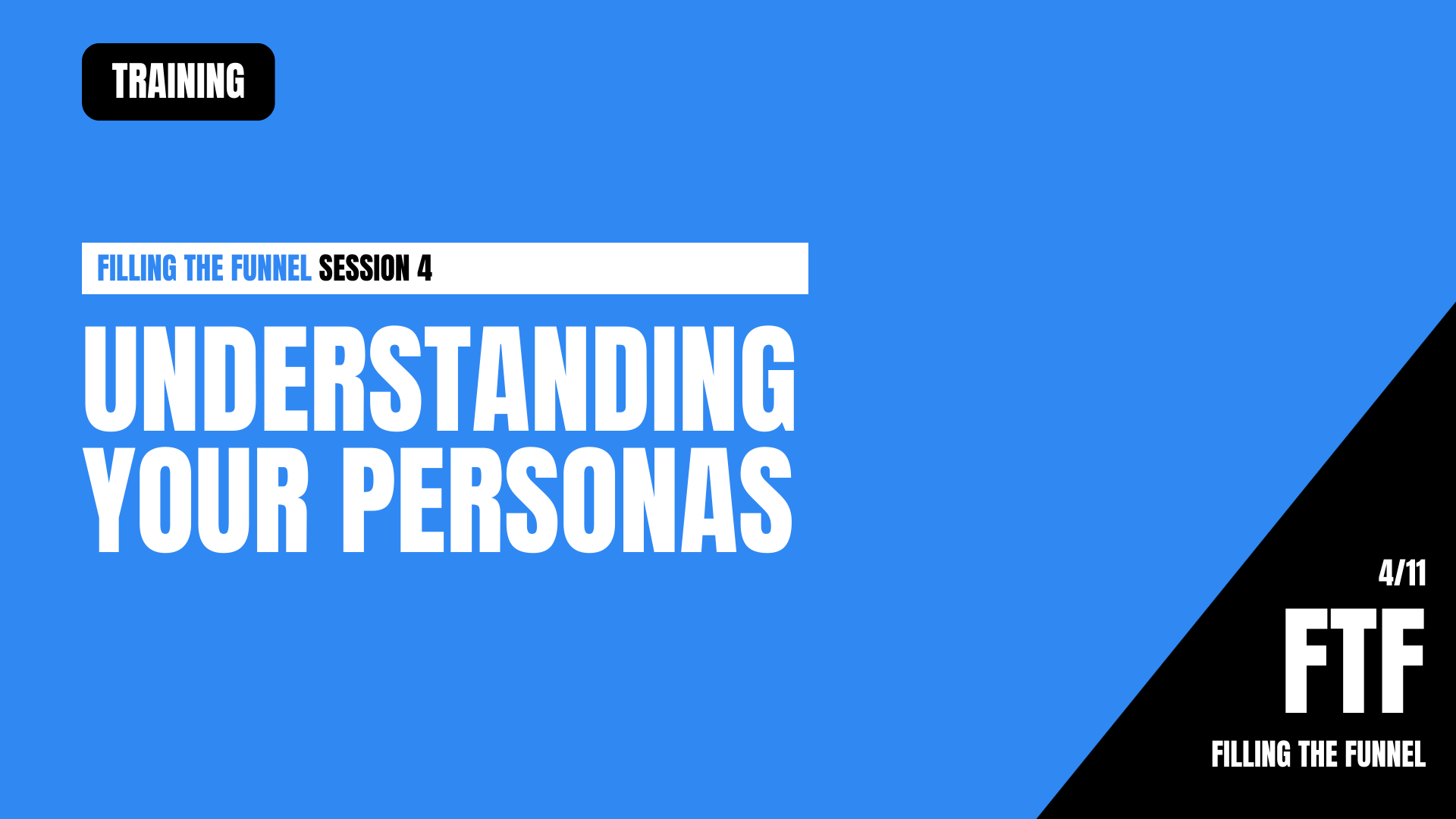 FTF4 - Know Your Personas