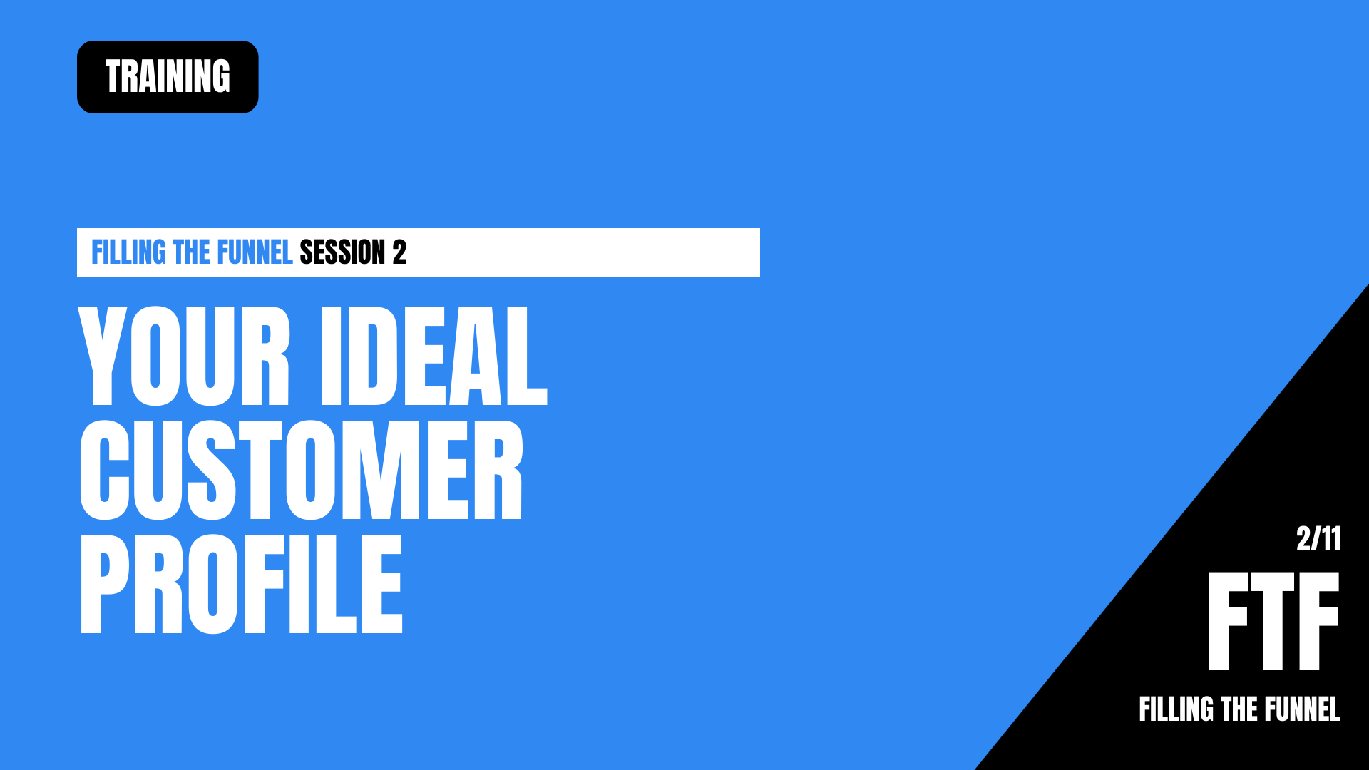 FTF2 - Refine Your Ideal Customer Profile (ICP)