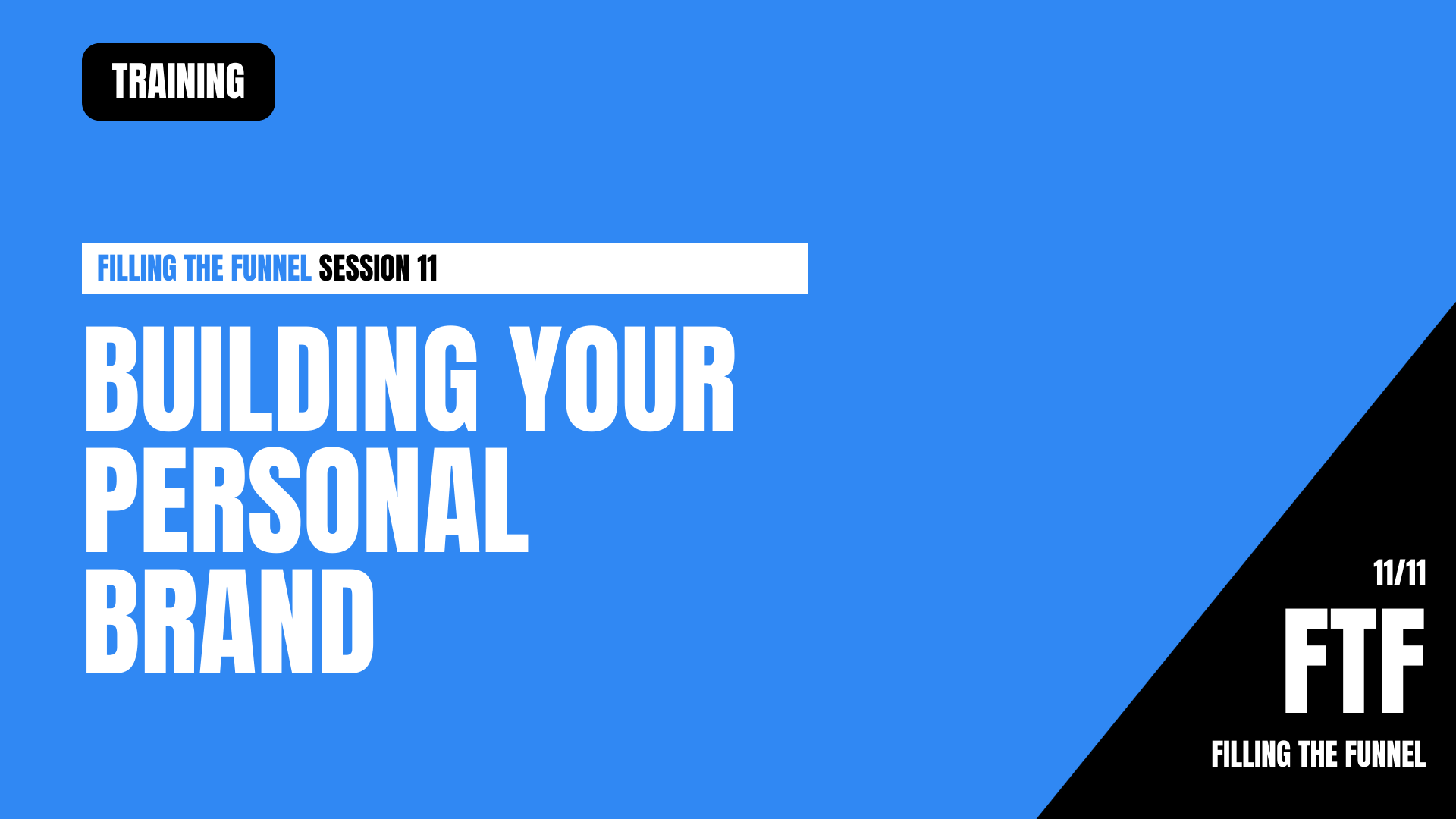 FTF11 - Build Your Brand