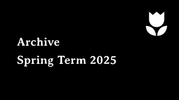 Archive: Spring term 2025