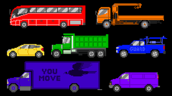 Colors Of The Rainbow With Vehicles