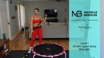 20-Min Moderate Upper Body Strength Rebounder Workout (Strength Training Kit) | Michelle Briehler