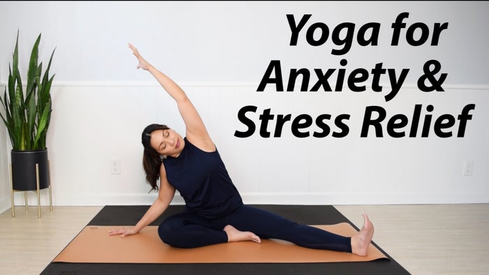 45 Min Mindful Yoga Practice for Anxiety and Stress Relief | Yoga ...