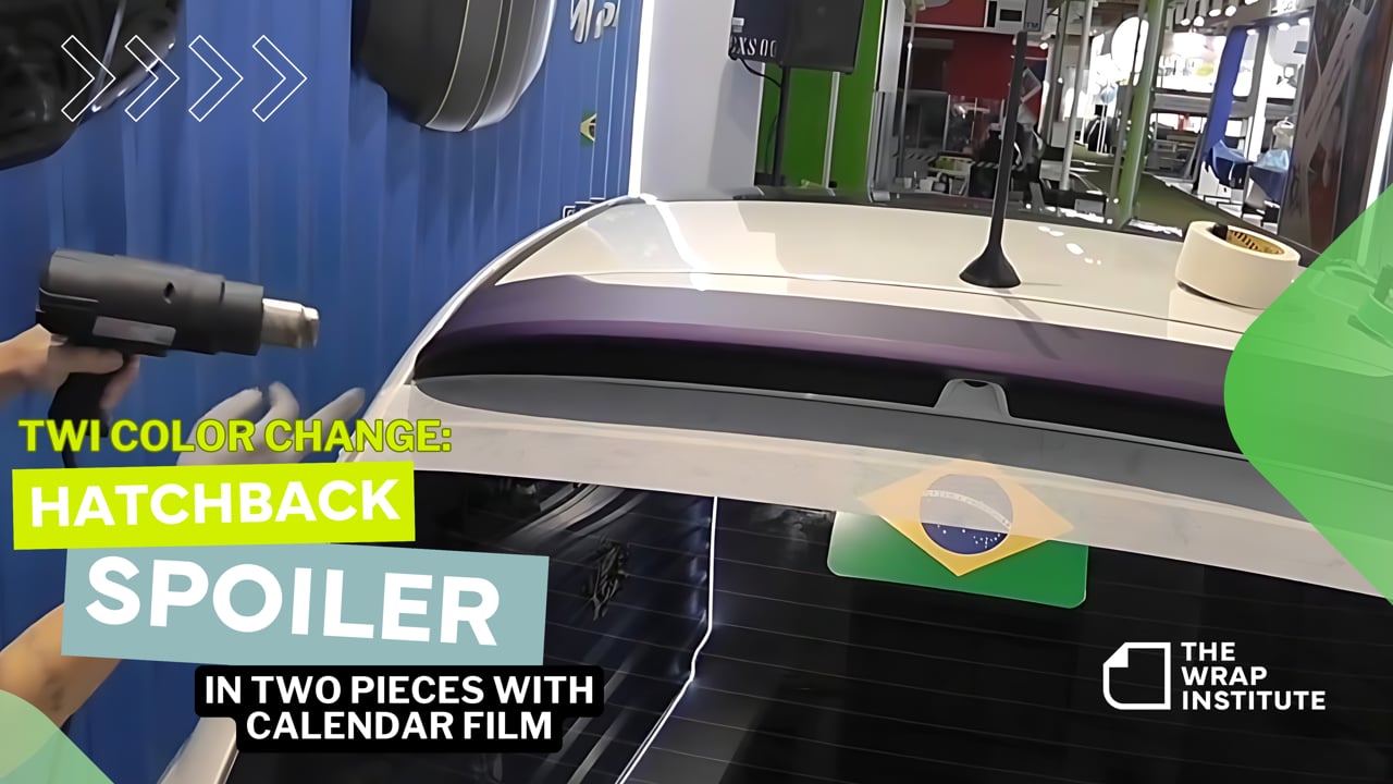 Hatchback Spoiler in Two Pieces with Calendar Film