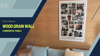 Wood Grain Wall - 2 Horizontal Panels