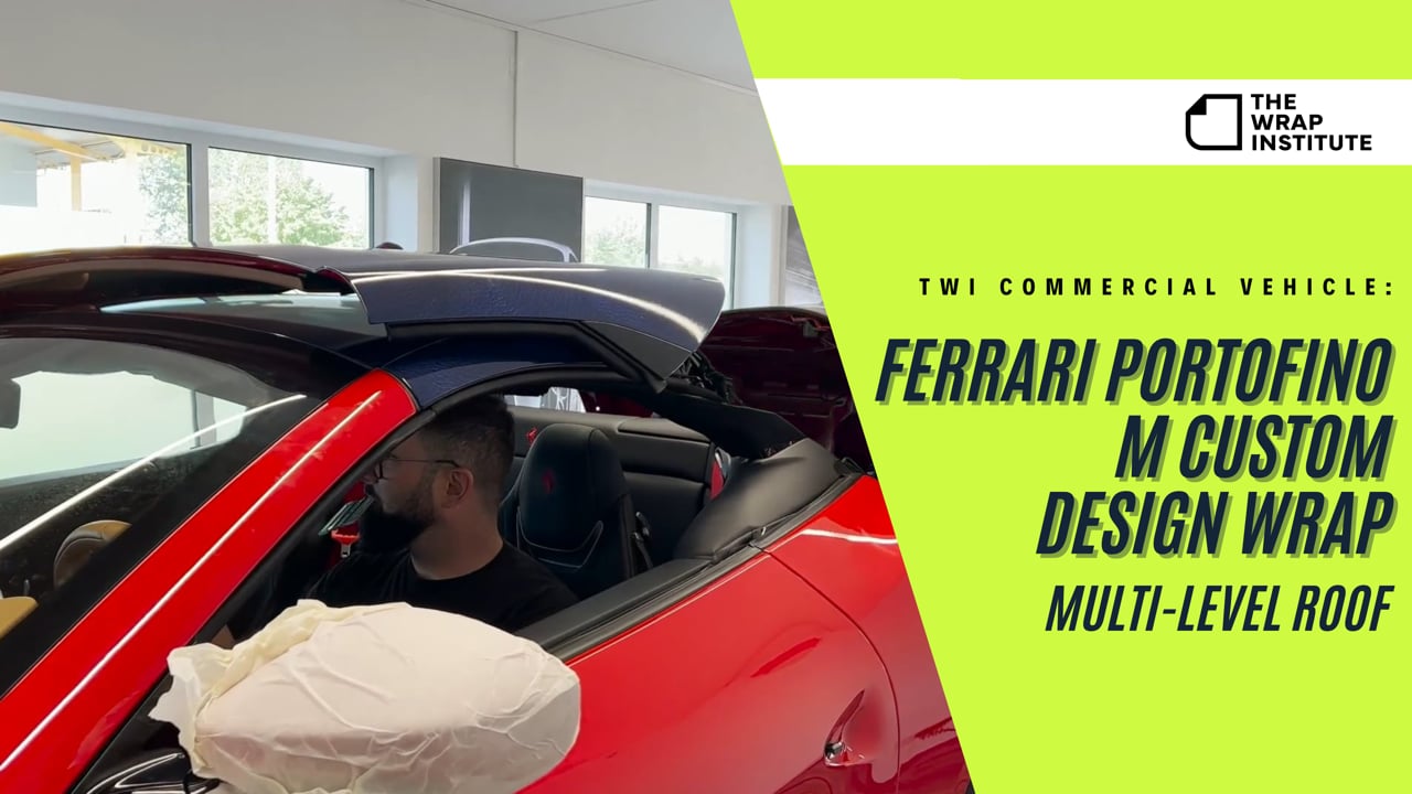 Multi-Level Roof - Ferrari Portofino M Custom Design Wrap 