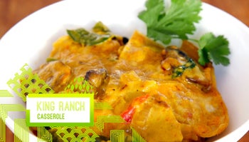 Vegetarian King Ranch Casserole