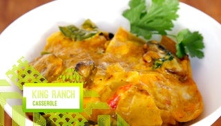 Vegetarian King Ranch Casserole