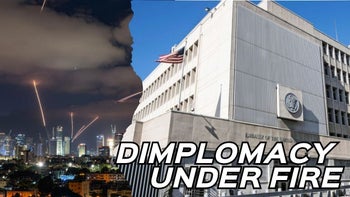 Iran Strikes Near U.S. Embassy