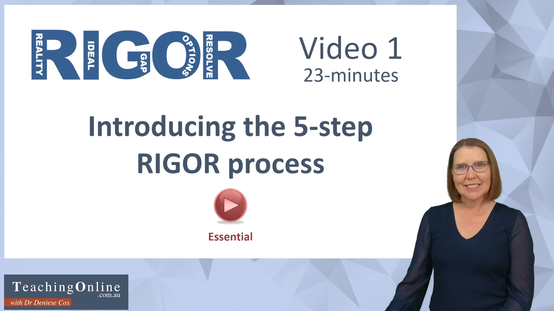 Take control with RIGOR | TeachingOnline.com.au