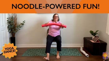 Get Moving with Pat – Chair Yoga and Dance with a Pool Noodle!