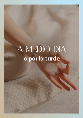 Medio día o tarde