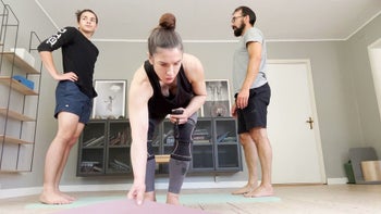 Lower Body HIIT with banded squats 