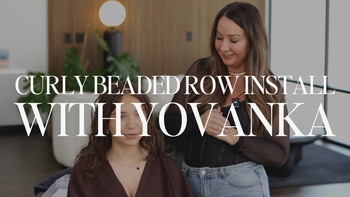 Curly Beaded Row Install with Yovanka