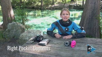 GUE潜水员如何合理分配和整理装备口袋内的配件物品