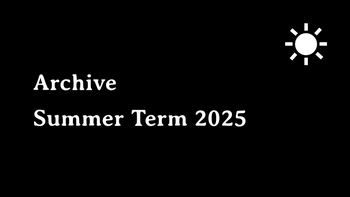 Archive Summer term 2025