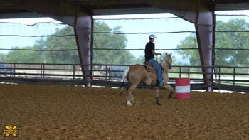 Abby Fields and Andre Renata Coelhoe Working a 3-Year-Old and Discussing Riding With One Hand Versus Two