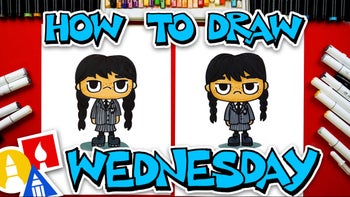 How To Draw Wednesday Addams