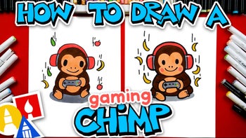 How To Draw A Video Game Chimp