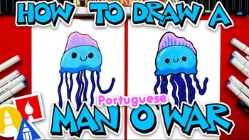 How To Draw A Portuguese man o’ war