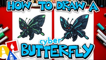 How To Draw A Cyber Butterfly