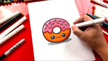  How To Draw A Funny Cake Donut With Shading