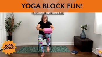 Feel So Young – Chair Yoga & Dance with Pat Powers (All-Seated with Yoga Block)