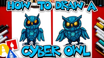 How To Draw A Cyber Owl