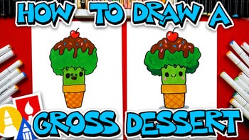 How To Draw A Gross Dessert – Broccoli Ice Cream
