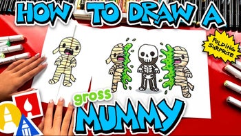 How To Draw A Gross Mummy Folding Surprise
