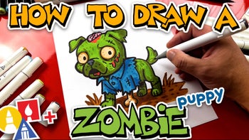 How To Draw A Zombie Puppy