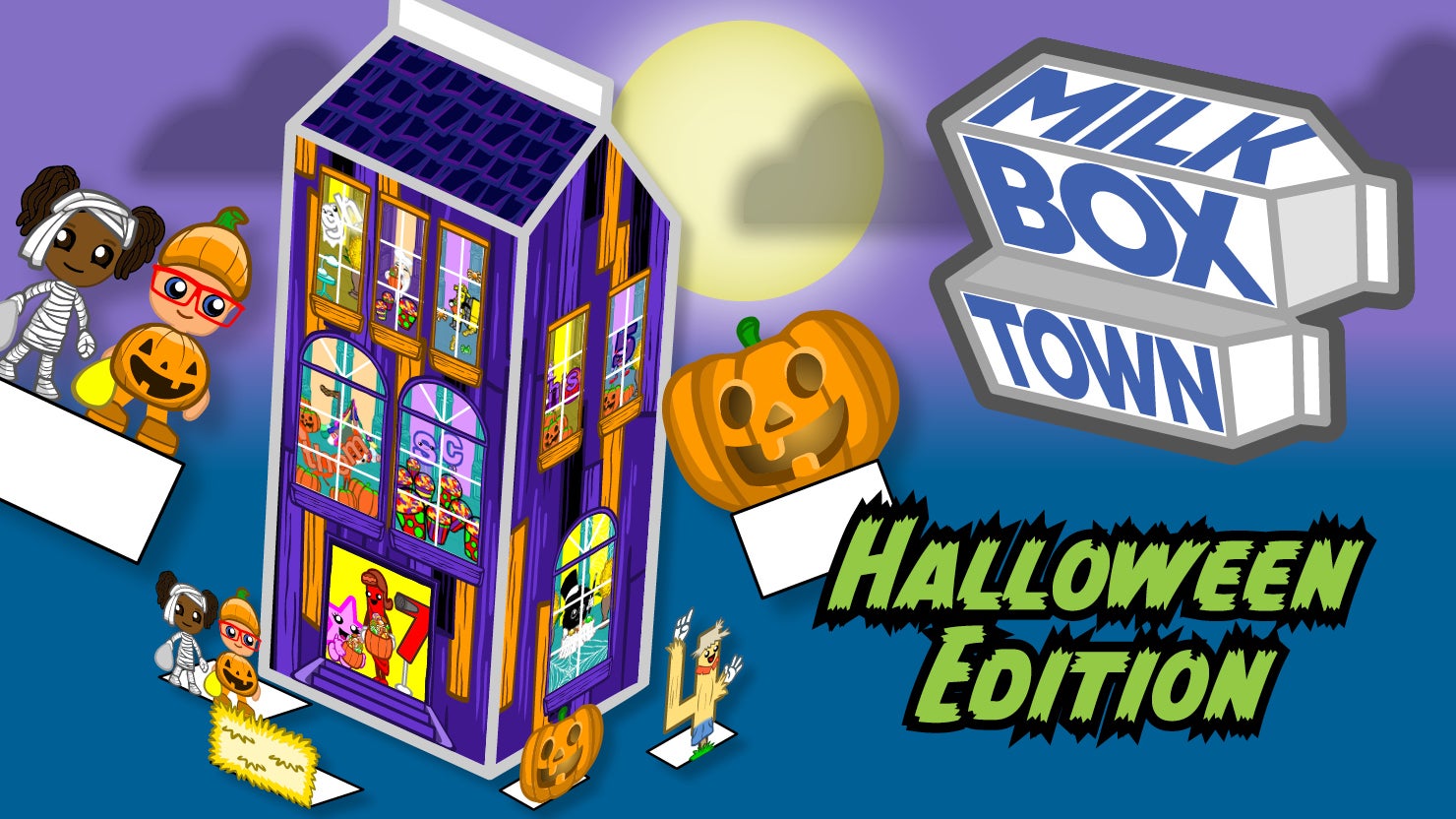 Preschool Prep Kids Club | Milk Box Town | Halloween Edition