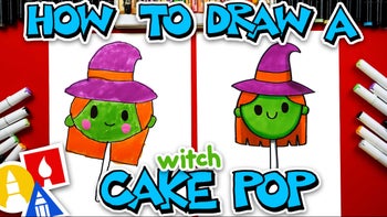How To Draw A Witch Cake Pop