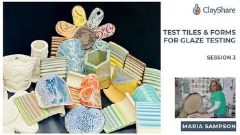 Test Tiles and Forms For Glaze Testing Session 3
