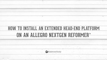 How to Add an Extended Head-End Platform to the Allegro Nextgen Reformer™