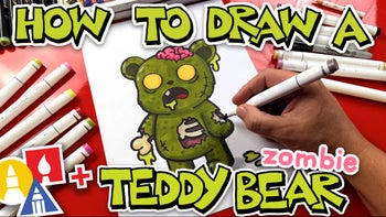 How To Draw A Zombie Teddy Bear