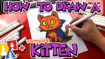 How To Draw A Vampire Kitten