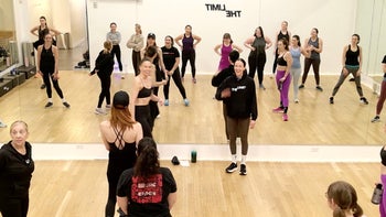 Sutton Foster Dance Cardio for SoCal Fire Fund