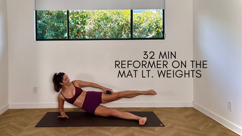 32 Min. Reformer On The Mat Lt Weights