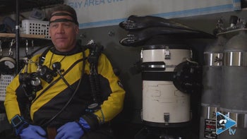 다이빙 전 장비 점검과 GUE 엣지 절차의 단계별 시연