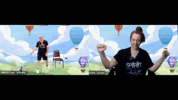 SPIRITed Sam's Workout Jam - Episode 08 - Multi-Trainer View - Sam, Katie