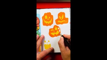 Sketchbook challenge - draw jack-o-lanterns! 