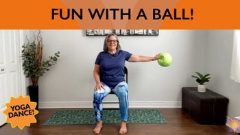 Having a Ball – All-Seated Chair Yoga & Dance Class with Pat