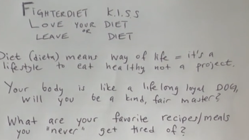 Fighterdiet K.I.S.S build the nutrition foundation