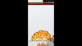 Sketchbook Challenge - Jumping Into Fall Leaves